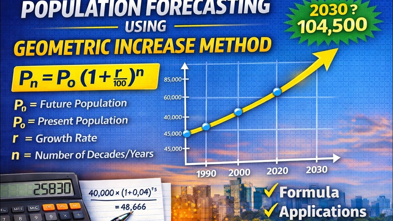 How to Predict Rapid Population Growth – Geometric Increment Method ...