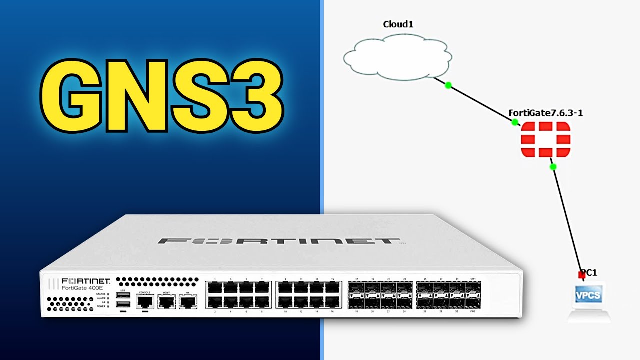 FortiGate in GNS3 Step-By-Step Guide with FREE License