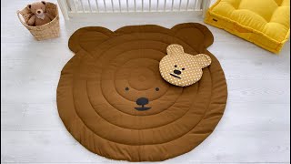 Teddy Bear Baby Play Mat Sewing | Baby Room Decoration Carpet Making