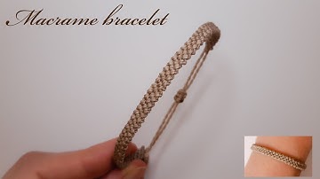 Bracelet macrame easy for beginners / Macrame bracelet tutorial DIY / Macrame pulsera de 4 hilo
