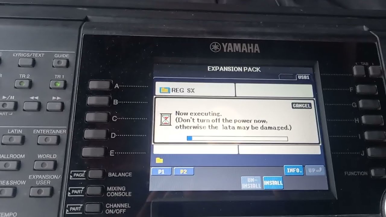 cara instal sampling yep Psr 750/950 Yamaha