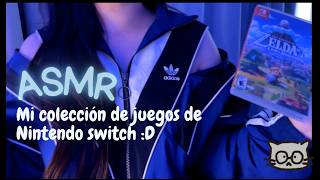 ASMR | Mostrando mi colección de juegos de Nintendo Switch en susurros 🎮✨
