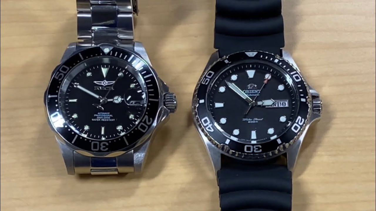 Er deprimeret kvalitet modbydeligt Orient Ray II Vs. Invicta Pro Diver Watch Battle! - YouTube