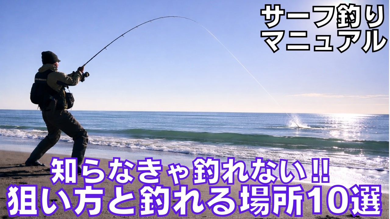 誰でもサーフで必ずヒラメ・マゴチが釣れる狙い方とポイント10選‼︎