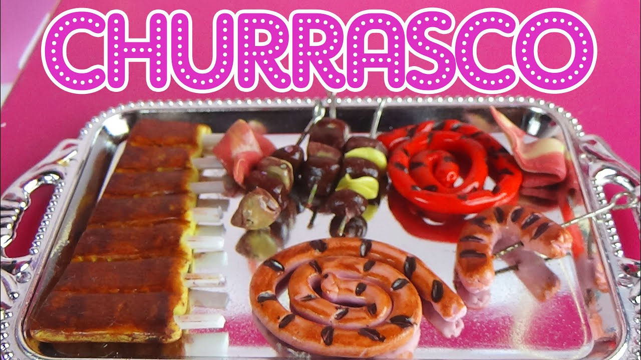 Como fazer Carnes de Churrasco para festa das Barbie e bonecas | Tutorial