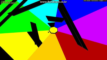 Open hexagon Color television test play (18.53s)