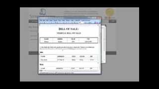 Motor Vehicle Bill of Sale Template Creation - SimpleForms.org