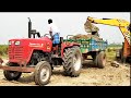 Mahindra 585 di power plus Tractor with fully loaded trolley | Mahindra tractor power | CFV |