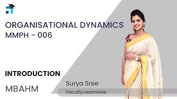 Introduction | Organisational Dynamics | MMPH 006 | Kerala