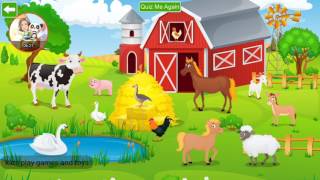 Kids learn about farm and domestic animals| educational app| kids animals by intellijoy screenshot 5