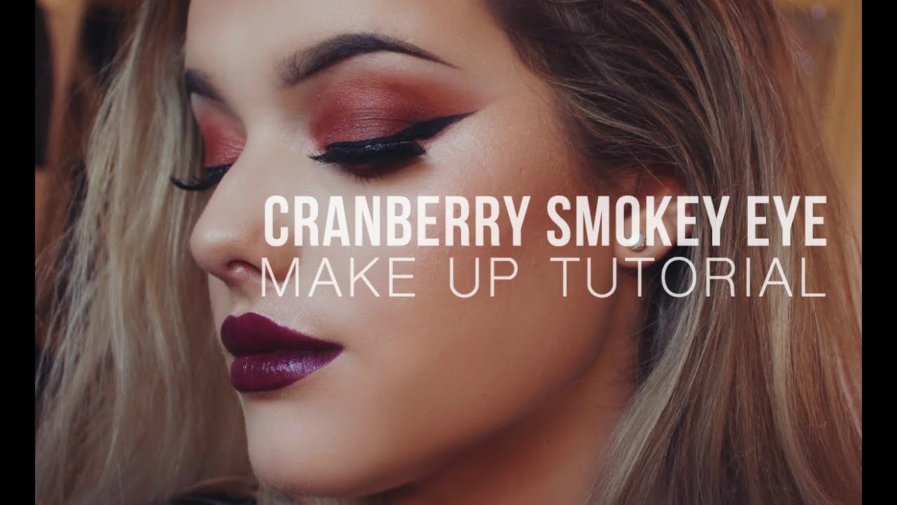 makeup artist Cranberry Smokey Eye Tutorial! | Rachel Leary