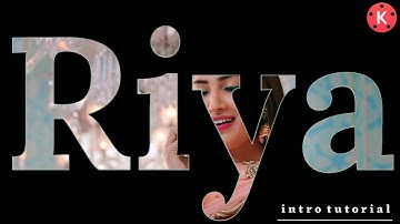 How to make name intro using kinemaster | tutorial | kinemaster video Editing Tutorial | Shivarv