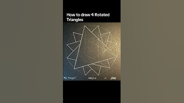 How to draw 4 rotated Triangles