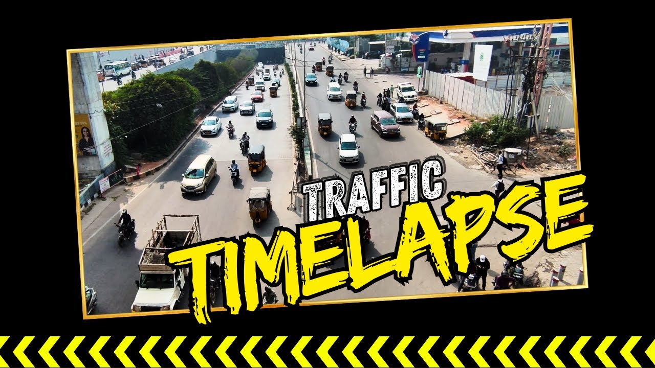 Cinematic Traffic Timelapse: Hyderabad Hitech City Main Road | Raidurg | 4K Urban Flow