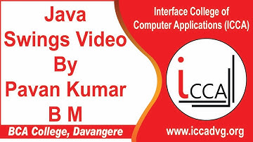 Java Swing application development video by 2nd Semester Student Pavan Kumar B M of 2021 batch.