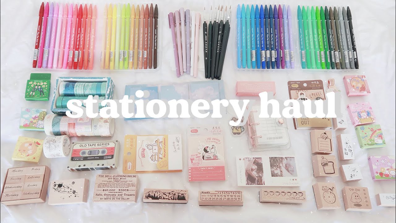 ☁️ huge aliexpress stationery haul ~ jianwu | maiden manila