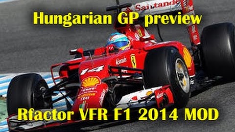 Rfactor - VFR F1 2014 mod - Hungaroring Ferrari F14-T