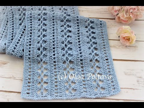 Video: How To Crochet A Summer Scarf
