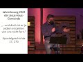 Jesus Haus Gottesdienst - 23.01.2022 Predigt zur Jahreslosung, Teil 3