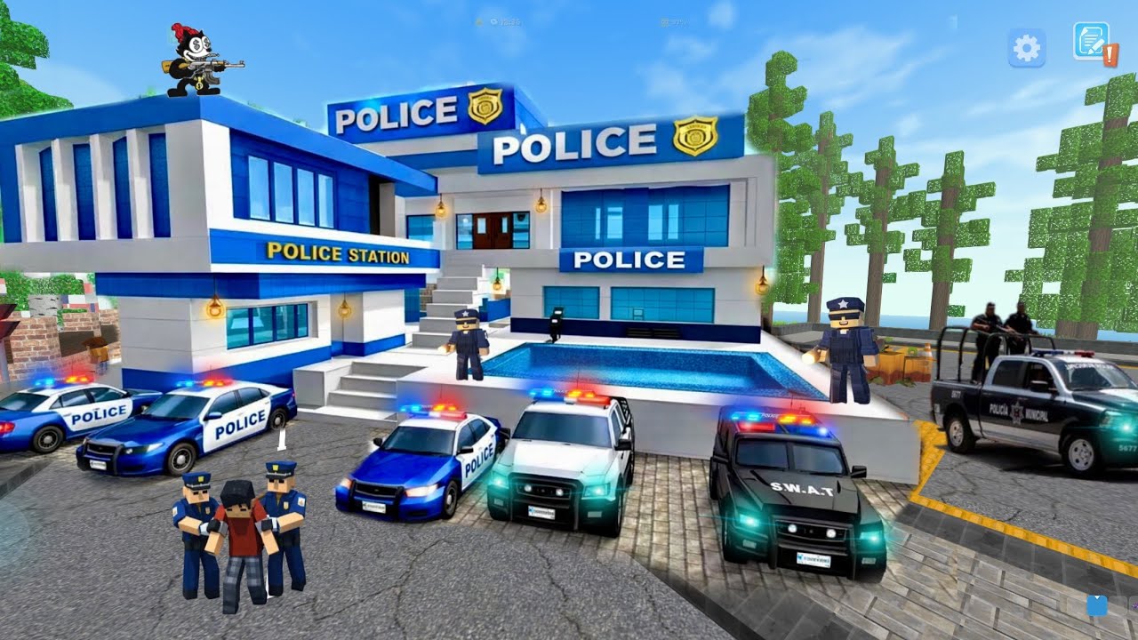 Partycraft Partycraft City UpdateNew Police Station Patrol Cars in school ...