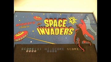SPACE INVADERS 3D BOX WITH LED-LIGHT