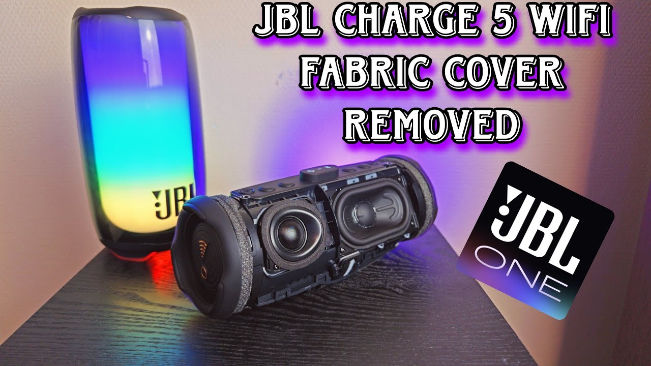 JBL CHARGE 5 WIFI FABRIC COVER REMOVED - SOUND! 