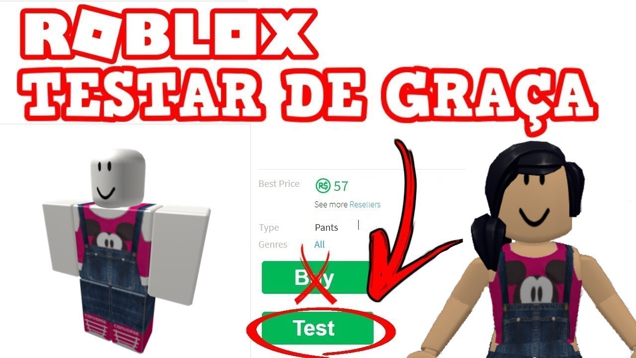 Como Testar As Roupas No Roblox Antes De Comprar Youtube - fotos de roupa de robux