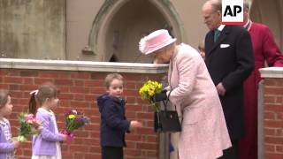 Queen Elizabeth II attends Easter service at Windsor