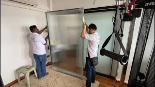 Reeded Glass Soft Close Sliding Door screenshot 5