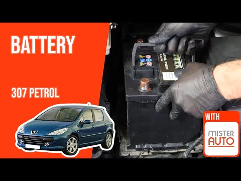 How to replace the car battery Peugeot 307 1.4 16V 🔋