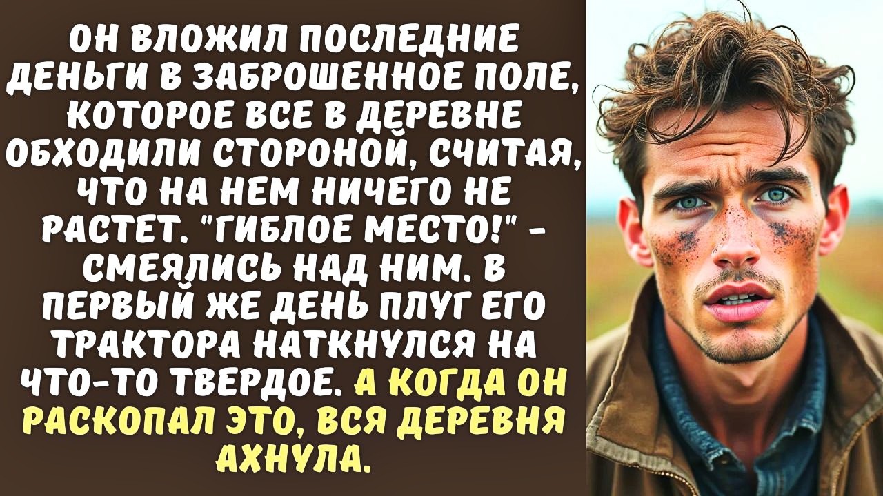 "Это ПРОКЛЯТОЕ ПОЛЕ, не покупай его!" - кричали селяне МОЛОДОМУ ФЕРМЕРУ, а когда он начал пахать...