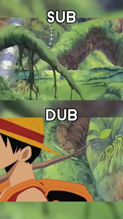 one piece luffy singing dub vs sub