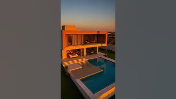 Timelapse Modern Home Rising Beside the Mountain