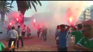 جماهير الرجاء زاهية في تونس على ايقاعات الخضراء الوطنية