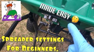 Spreader Settings for Beginners plus how to Calibrate Spreaders. how to apply fertilizer to lawn