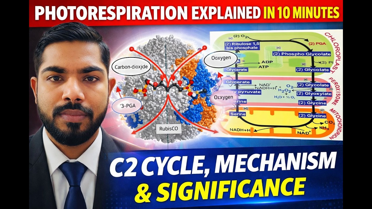 Photorespiration Explained in 10 Minutes | C2 Cycle, Mechanism ...