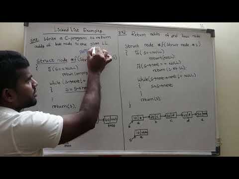 DS | Linked List | C program to return last node address in given LL