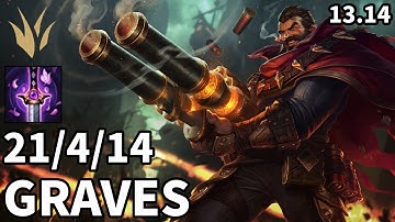 Graves Jungle vs Maokai - KR Diamond 3 | Patch 13.14