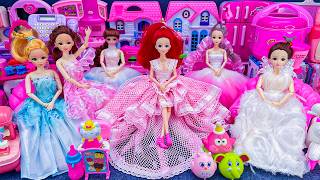 Download Lagu 10 minuten bevredigend unboxing van de Princess House speelset, Barbie poppenkamer bruiloft speelgoed ASMR MP3