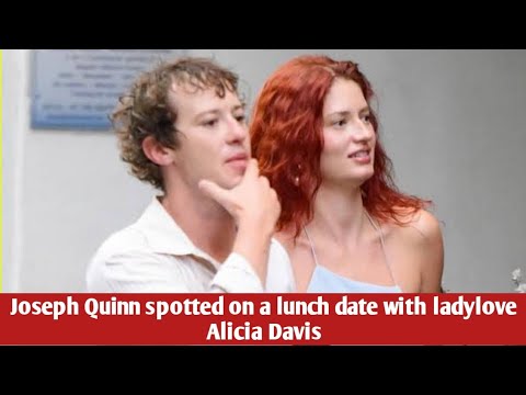 Joseph Quinn spotted on a lunch date with ladylove Alicia Davis - YouTube