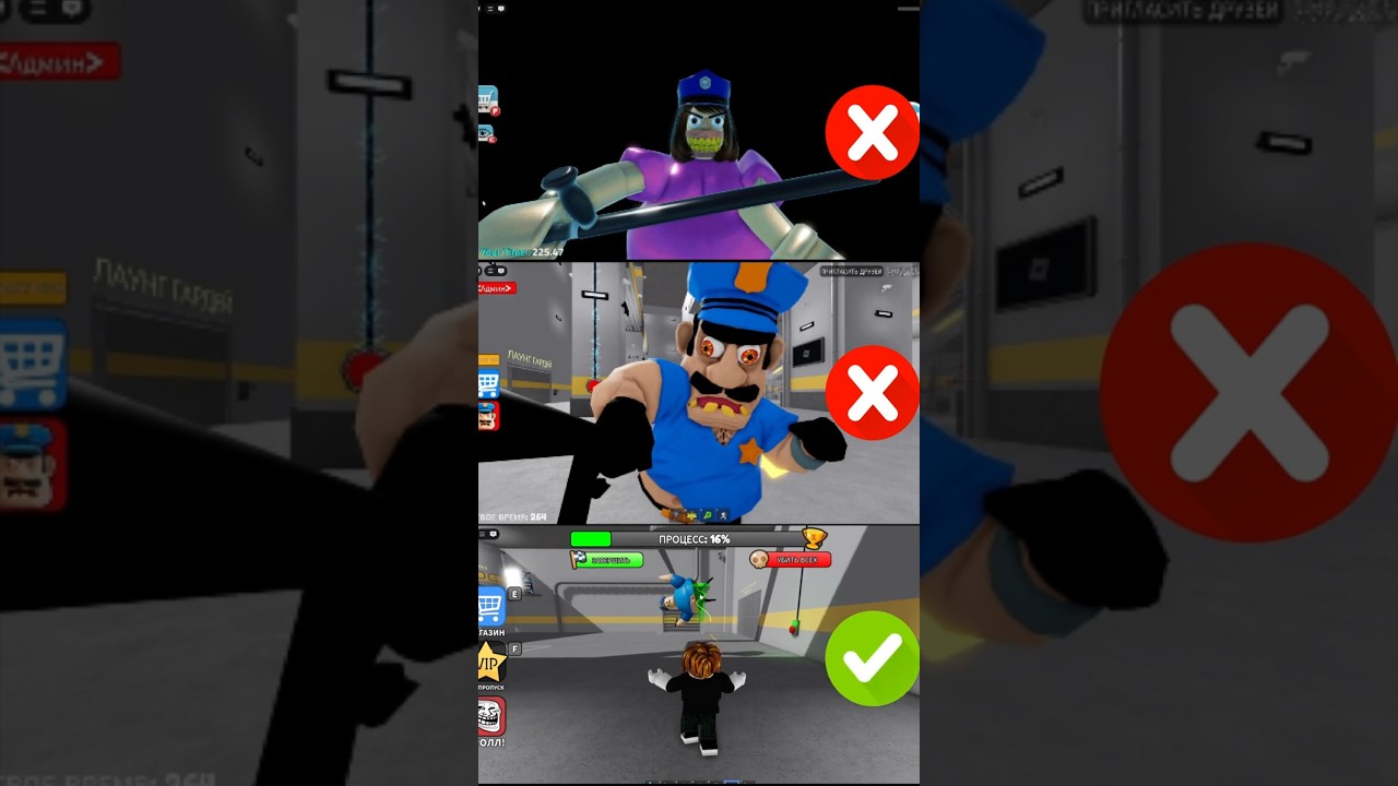 Roblox Barry’s & Barnie’s Prison vs Bruno’s Prison Run | Obby Jumpscare