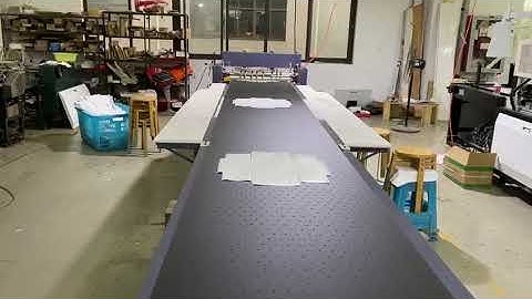 Gluing paper with ASJ800 gluing machine with two feeders