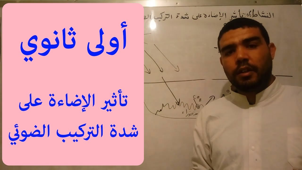 النشاط 19: تأثير الإضاءة على شدة التركيب الضوئي