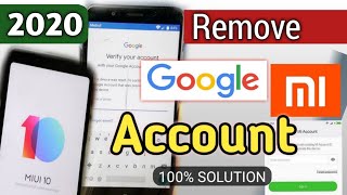 Remove Google Account Permanent | MIUI 10 Remove Mi Account | MIUI 10 Google Account Bypass