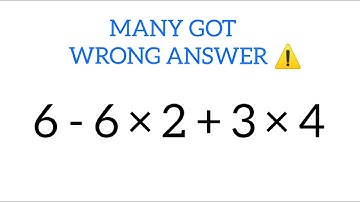 BE CAREFUL!! Many Will do this WRONG!! Order of Operations Problem