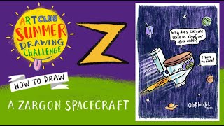 Art Club Summer Drawing Challenge – How To Draw A Zargon Spaceship