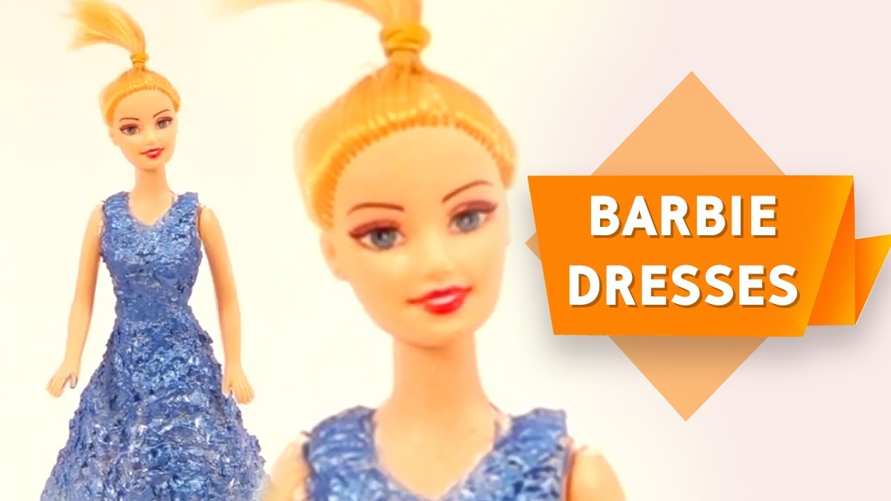 DIY Barbie Dresses Making Easy Clothes for Barbie Doll Barbie Dress