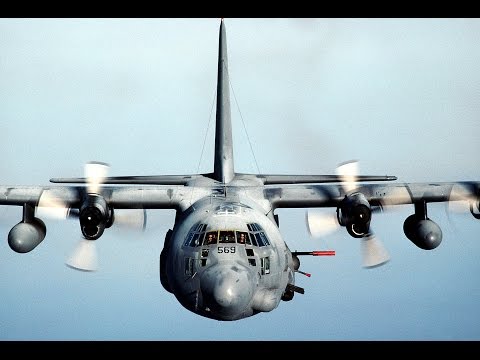 Расстрел талибов ИГИЛ с высоты 6 км. Работает AC-130