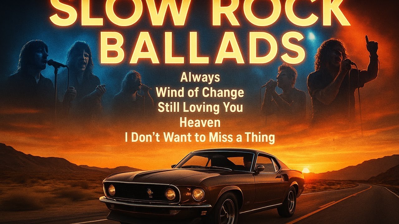 Classic Slow Rock Ballads Playlist | Inspired by Bryan Adams, Scorpions & Aerosmith | Relax Vibes