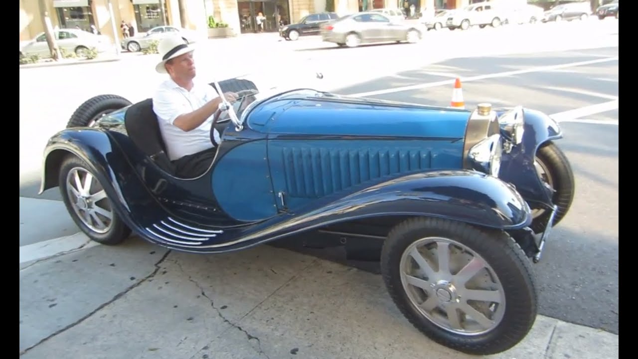 1932 Bugatti Type 55 Super Sport startup, short drive  YouTube